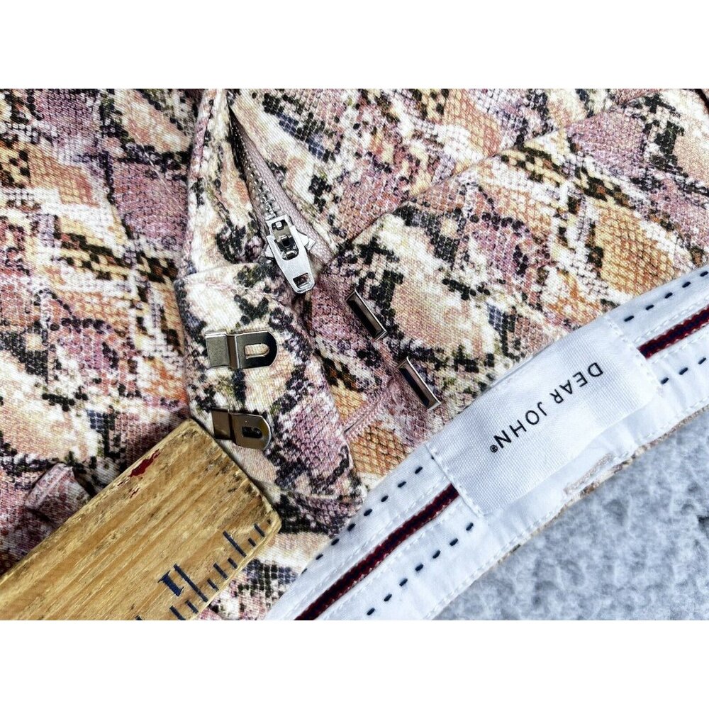 Women's Dear John Reptile Earthy Tone Hampton Short Shorts Size 29 - Picture 6 of 10